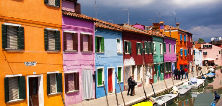 Venice - Multi-Coloured Houses